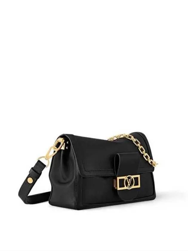 Dauphine Soft MM Shoulder Bag Black - LOUIS VUITTON - BALAAN 3