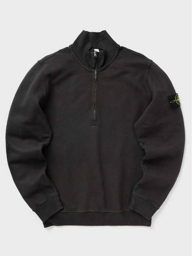 Logo Half Zipper Sweatshirt Lead Grey - STONE ISLAND - BALAAN 2