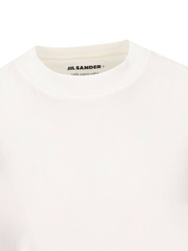 Women's Organic Cotton Long Sleeve T Shirt 3 Pack White - JIL SANDER - BALAAN 4