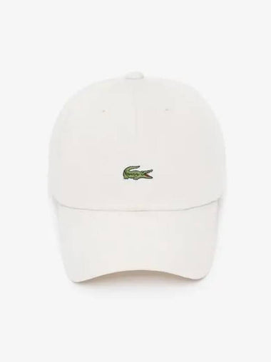 Logo Basic Ball Cap White - LACOSTE - BALAAN 1