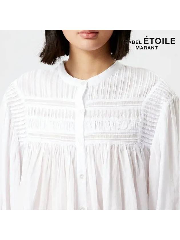 Women's Flalia Cotton Blouse White - ISABEL MARANT ETOILE - BALAAN.