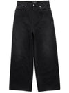 Mid-Rise Wide Jeans Black - BALENCIAGA - BALAAN 1