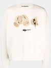 Star Bear Crew Neck Sweatshirt Light Grey - PALM ANGELS - BALAAN 2