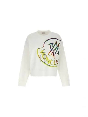 Logo Women s Long Sleeve Sweatshirt 8G00030 899TR 033 - MONCLER - BALAAN 1