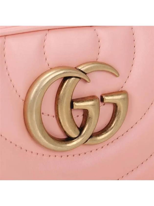 GG Marmont Matelasse Leather Cross Bag Peach - GUCCI - BALAAN 6