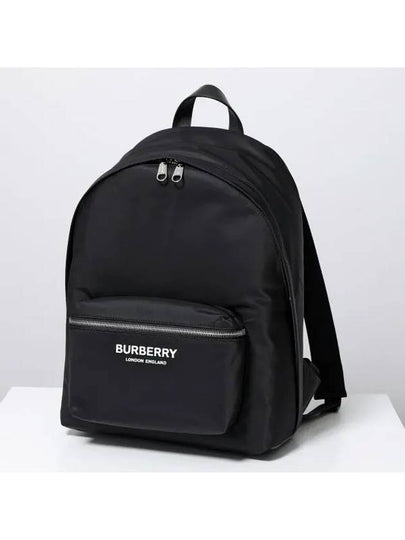 Logo Print Nylon Backpack Black - BURBERRY - BALAAN 2