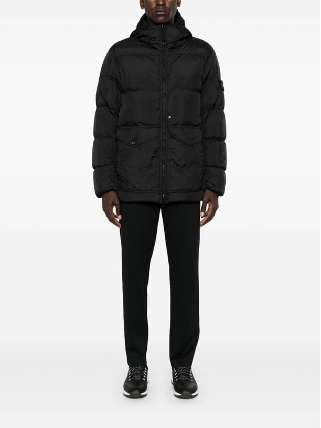 Crinkle Reps Re-Nylon Down Padding Black - STONE ISLAND - BALAAN 3