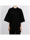 Tommy Cotton Short Sleeve T-Shirt Black - RICK OWENS - BALAAN 3