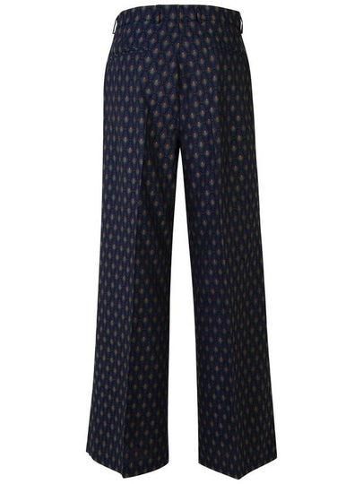 Etro Blue Wool Trousers - ETRO - BALAAN 2