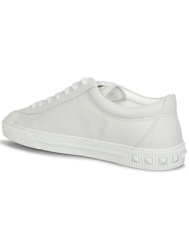 Men's City Planet Leather Low Top Sneakers White - VALENTINO - BALAAN 5