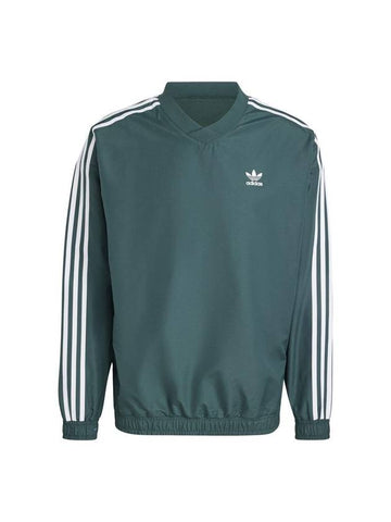 Adicolor Woven Crew Neck Windbreaker Mineral Green - ADIDAS - BALAAN 1