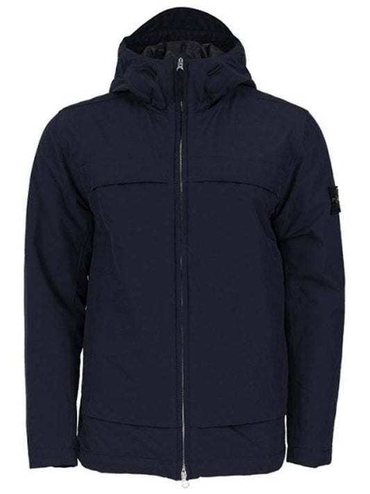 Wappen Patch Loft Soft Shell R Hooded Jacket Navy - STONE ISLAND - BALAAN 1