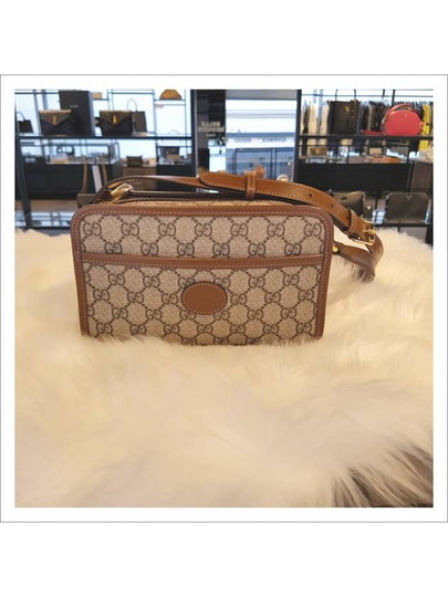 GG Interlocking Mini Cross Bag Brown - GUCCI - BALAAN 2