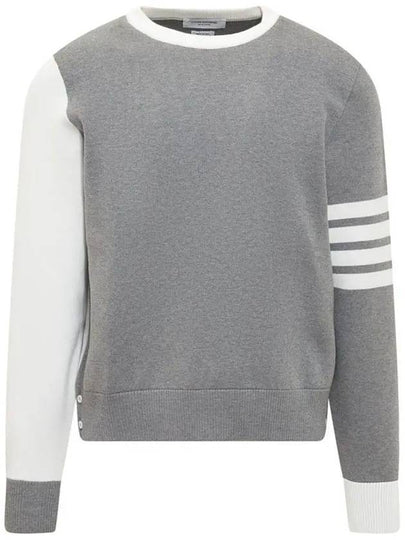 Mr. Thom Hector Knit Top Grey - THOM BROWNE - BALAAN 2