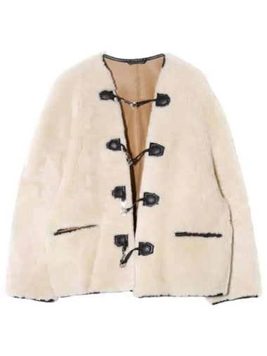 Teddy shearling clasp jacket - TOTEME - BALAAN 1