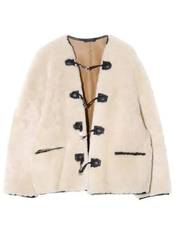 Teddy Shearling Clasp Jacket Women - TOTEME - BALAAN 1