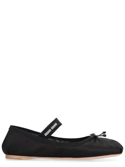 Satin Ballerinas Black - MIU MIU - BALAAN 2