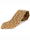 7522 IA 100 Silk Yellow Star Pattern Tie - HERMES - BALAAN 2