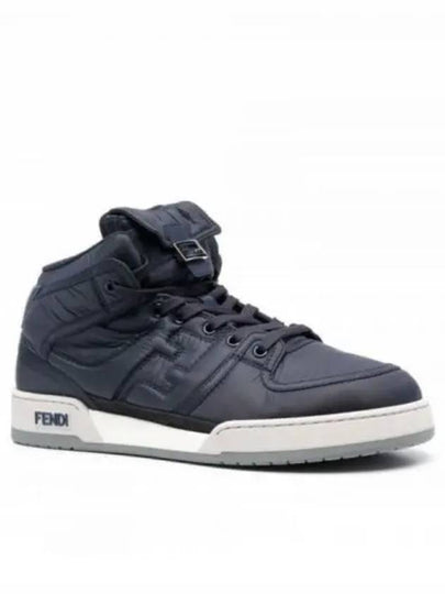 Match High Top Sneakers Blue - FENDI - BALAAN 2