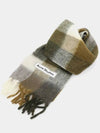 Acne patch logo multi check mohair oversized women s muffler CA0084 DID - ACNE STUDIOS - BALAAN 2