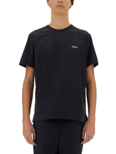 Zegna Dpp-T-Shirt With Logo - ERMENEGILDO ZEGNA - BALAAN 1