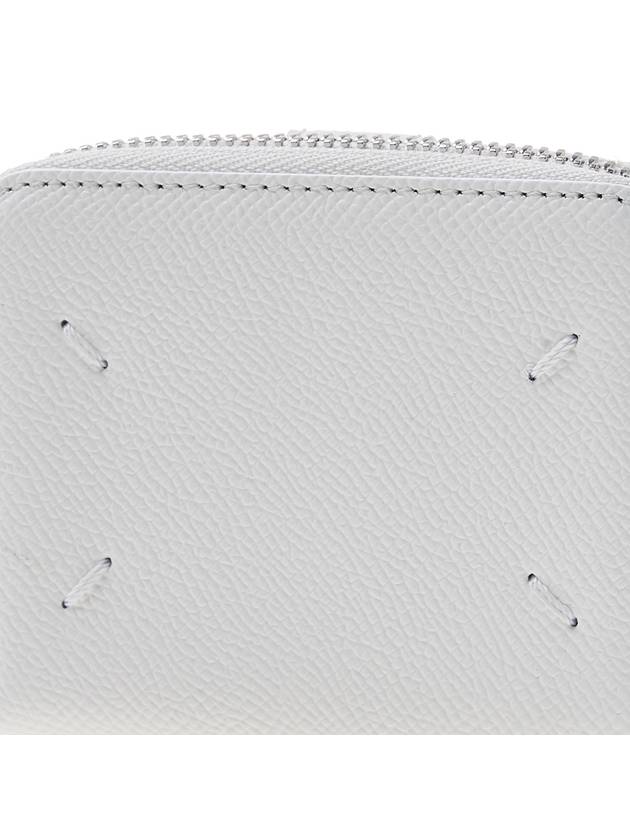 Zipper Round Stitch Card Wallet White - MAISON MARGIELA - BALAAN 7