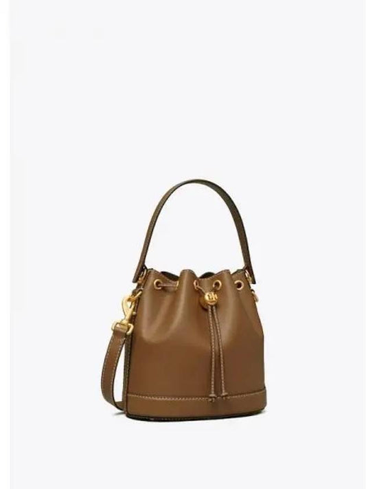 Monogram leather bucket bag tote mousse color domestic product - TORY BURCH - BALAAN 1