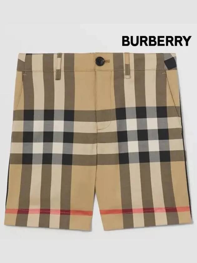 Kids Vintage Check Shorts Beige - BURBERRY - BALAAN 3