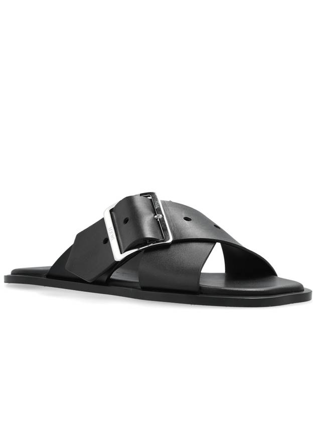 Loewe Leather Sandals, Women's, Black - LOEWE - BALAAN 4