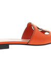 Interlocking G Cutout Sandals Slippers Orange - GUCCI - BALAAN.