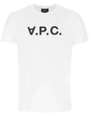 Men's VPC Logo Short Sleeve T-Shirt White - A.P.C. - BALAAN 3