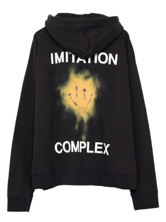 Smiley Face Print Hoodie A11HD711 BLACK - MIHARA YASUHIRO - BALAAN 2