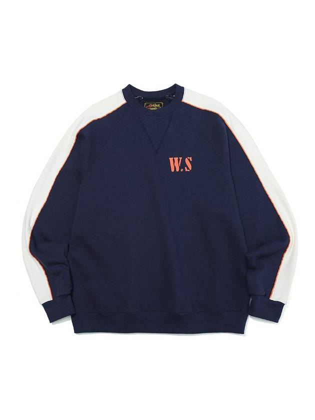 Piping Block Sweatshirts Navy - OGARP - BALAAN 2