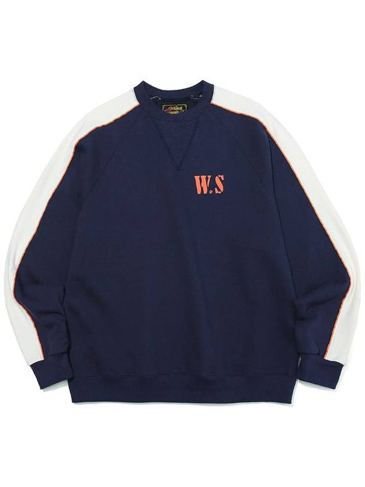 Piping Block Sweatshirts Navy - OGARP - BALAAN 1