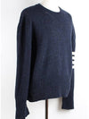 Diagonal armband Shetland knit navy 4 - THOM BROWNE - BALAAN 7