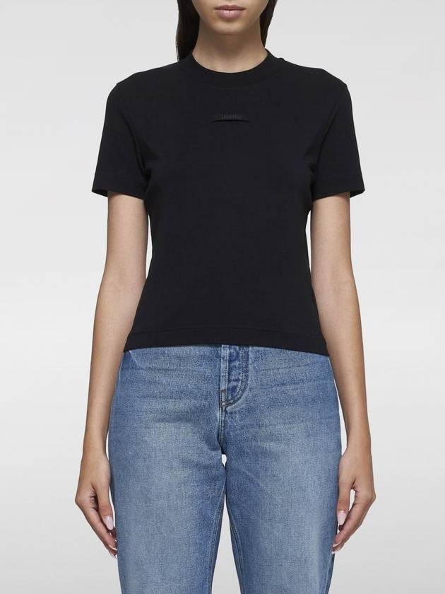 T-shirt Jacquemus in cotone con logo - JACQUEMUS - BALAAN 1