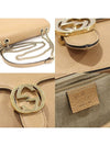 510303 Beige leather interlocking GG gold chain medium shoulder bag - GUCCI - BALAAN 7