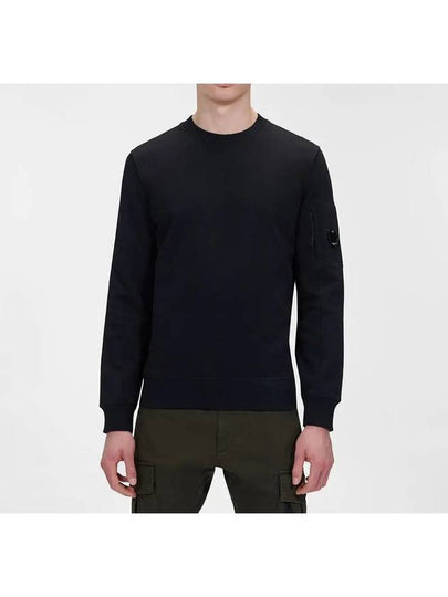 Diagonal Raised Fleece Sweatshirt Black - CP COMPANY - BALAAN 2