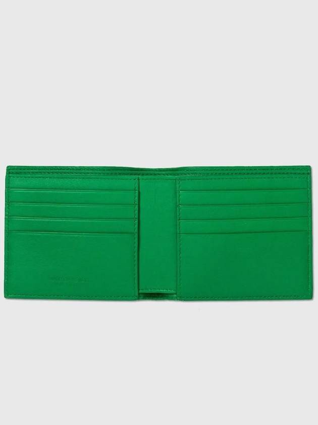 Bottega Veneta Embossed Signature Braided Beefold Wallet Green - BOTTEGA VENETA - BALAAN 3