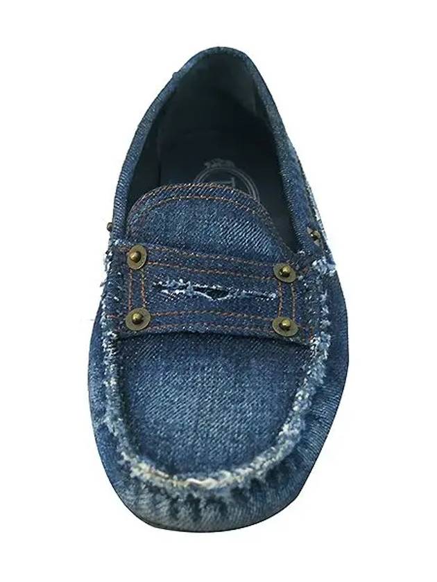 Smith Market Used Luxury Denim Loafers Women s Shoes - TOD'S - BALAAN 4