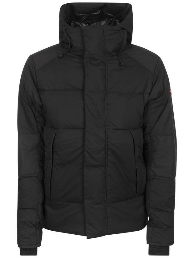 Men's Armstrong Hooded Short Padded Parka Black - CANADA GOOSE - BALAAN 1