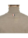 Striped Fine Merino Jersey Turtleneck Medium Brown - THOM BROWNE - BALAAN 8