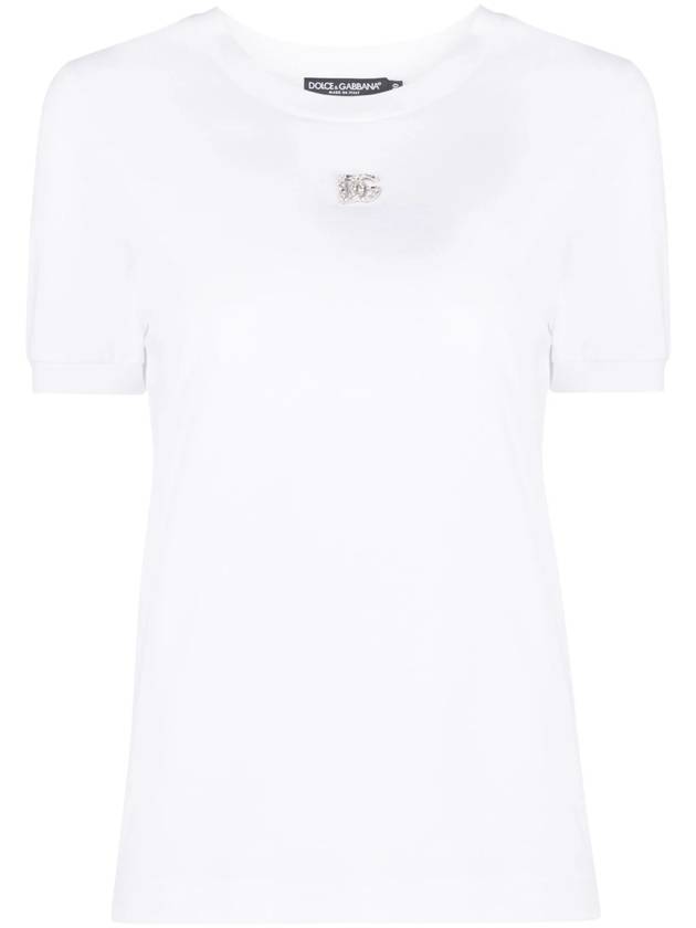 crystal embellished t-shirt F8U08ZG7B3U - DOLCE&GABBANA - BALAAN 2