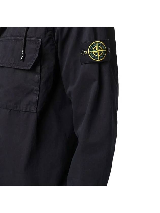 Wappen Patch Old Treatment Hooded Zip Up Up Navy - STONE ISLAND - BALAAN 5