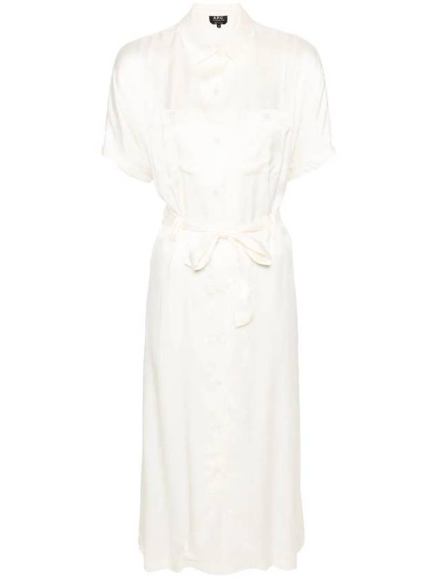 New Drew Midi Dress Cream White - A.P.C. - BALAAN 5