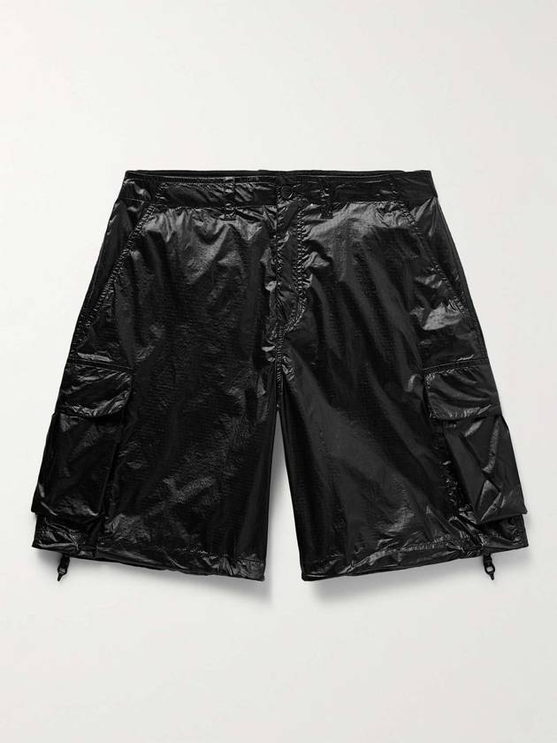 Mount Straight Leg Coated Ripstop Cargo Shorts Black - OUR LEGACY - BALAAN 1