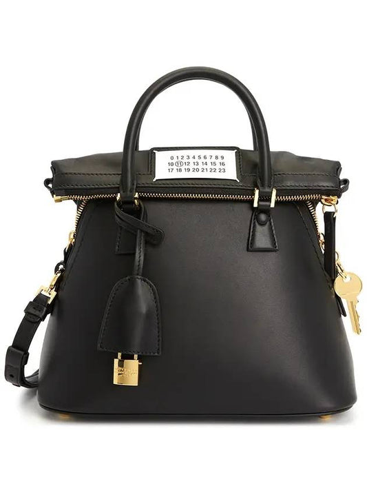 5AC Mini Tote Bag Black Gold - MAISON MARGIELA - BALAAN 1