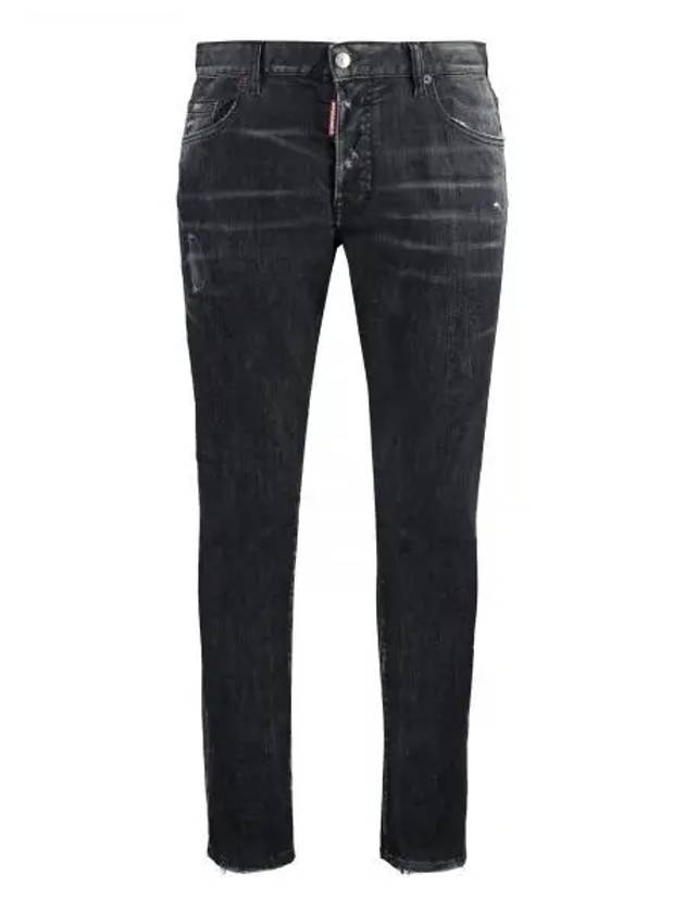 Distressed Denim Jeans Black - DSQUARED2 - BALAAN 2