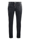 Distressed Denim Jeans Black - DSQUARED2 - BALAAN 2