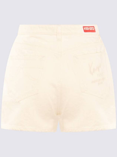 Kenzo Beige Cotton Shorts - KENZO - BALAAN 2